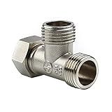 Adaptador De Banheiro 304 Cobre T G1 2 Válvula T Válvula Desviadora Dispositivo De Três Vias Furo Tubo De Água Para Banheira Bidê Chuveiro H