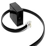 Adaptador De Cabo De Extensão De Fone De Ouvido RJ9- Conectores RJ9 Fêmea Para Macho Com Contatos Banhados A Ouro -cabo De 1-5 Pé-