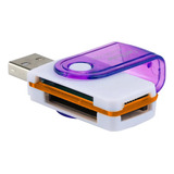 Adaptador De Cartão Memória 4 Em 1 Leitor Microsd T flash Sd