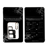 Adaptador De Chip Celular Nano Micro Sim Card Com Tecla F
