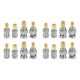 Adaptador De Conector Rf Masculino Feminino Bnc Para Sma 16