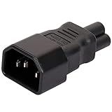  Adaptador De Corrente Universal Para Dispositivos Eletrônicos Conector C14 Para Tomada C5