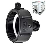 Adaptador De Drenagem De Tanque IBC Rosca Fina NPT De 5 Cm Para Conector De Rosca Macho De 1 9 Cm Para Válvula De Tanque IBC E Conector De água De Mangueira