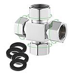 Adaptador De Encaixe De Desviador De água Adaptador De Conector De Mangueira Add A Tee G1 5 1 Cm Para Adaptador De Válvula Angular Braços De Chuveiro Pulverizador De Bidê De Vaso Sanitário 