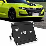 Adaptador De Gancho De Reboque Do Suporte De Montagem Da Placa De Licença Frontal Compatível Com Chevrolet Camaro LCI 2013 2015