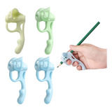 Adaptador De Lápis Apoio Dedos Escrita Ergonômico Kit 4 Novo
