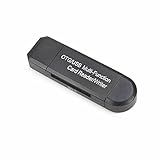 Adaptador De Leitor De Cartão De Memória SD USB 2 0 ABS SDHC SDXC MMC Micro Mobile T Flash Micro USB Para Acessórios De Peça De Celular