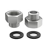 Adaptador De Mangueira De Torneira G 1 2 Fêmea Para G 3 8 Adaptador Redutor Macho De Latão Encaixe De Compressão Para Mangueira De Fornecimento De Torneira De Banheiro Adaptador De Válvula De