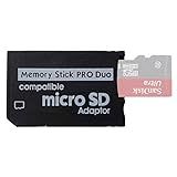 Adaptador De Memory Stick PSP  Funturbo Micro SD Para Memory Stick Pro Duo MagicGate Cartão Para Sony Playstation Portátil  Câmera  Handycam