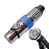 Adaptador De Microfone Conector De Microfone De Metal Com Núcleo De Cobre De 3 Pinos Cabo De Extensão De Fone De Ouvido Multifuncional Resistente Para Microfones Alto Falantes Mixers