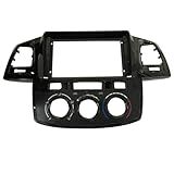 Adaptador De Moldura De Fáscia De Tela Grande De 9 Polegadas Para Toyota Hilux Fortuner 2005 2014 2Din Dash Kit De Moldura De Painel De Montagem De áudio Para Hilux 05 08 