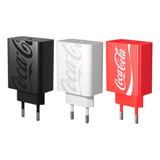 Adaptador De Parede Carregador Tipo C Fonte Coca Cola 20w