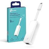 Adaptador De Rede TP-Link UE300C USB 3-0 Tipo C Para Ethernet Gigabit- Branco