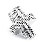 Adaptador De Rosca Macho 1 4 Macho 3 8 Polegadas Para Tripé Microfone Câmera E Iluminação F32