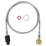 Adaptador De Soda Maker Conector De Soda Maker- Tanque De CO2 Adaptador De Cilindro De CO2 Com Mangueira De Aço Inoxidável- CGA320 Para TR21-4 Máquina De Água Carbonatada Para Fizzi One Touch Jet