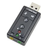 Adaptador De Som Usb Para Headsets 7 1 Virtual Channel