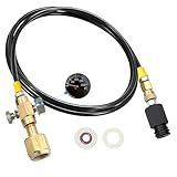 Adaptador De Tanque De CO2 CGA320 De 152 Cm Diretamente Para A Máquina De Refrigerante- Adaptador Para Máquina De água Com Gás TR21-4 Compatível Com Fizzi-One Touch-JET-Aqua Fizz-Soda Maker -com