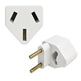 Adaptador De Tomada Argentino Para Brasileiro Europeu 10A-15A Bivolt 127V-220V Hóteis Pousadas