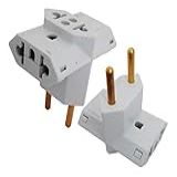 Adaptador De Tomada Benjamim T Com 3 Entradas Multiplicador De Tomadas 10A Até 250v CompleteStore Branco 