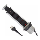 Adaptador De Tomada Preta Torre De Tomada Retrátil De Embutir Extensão Moderna Tomada Luxo