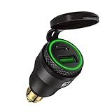 Adaptador De Tomada QC3 0 Din USB 12V Buendeer Plug Europeu