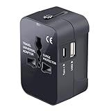 Adaptador De Tomada Universal Ideal Para Viagens Internacionais Com Portas USB E Tipo C Para Carregamento De Dispositivos Portateis 20a Shaolong