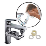 Adaptador De Torneira Bico Extensor 2 Funções Jato Flexivel