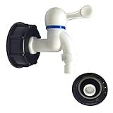 Adaptador De Torneira De Tanque IBC 1 2 Polegada Conector De Rosca Peças De Encaixe De Válvula De Substituição Para Tanque De Armazenamento De água S60X6