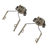Adaptador De Trilho De Capacete 2 Peças Suporte De Fone De