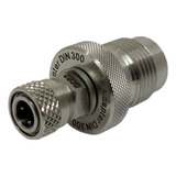 Adaptador Din Inox Estação Rec Pcp paintball Foster Fêmea