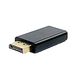 Adaptador DisplayPort Macho Para HDMI Fêmea PlusCable Preto ADP 103BK Conector Banhado à Ouro Resolução FullHD DisplayPort 1 4 E HDMI 1 4 Pequeno