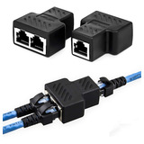 Adaptador Duplicador Para Cabo De Rede Rj45 Entradas Fêmeas