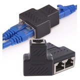 Adaptador Duplicador Para Cabo De Rede Rj45 Entradas Fêmeas