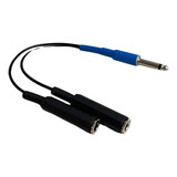 Adaptador Duplicador Splitter P10 Mono P Microfone Karaoke