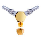 Adaptador Duplo C 2 Registro 3 8bm P Tubo De Cobre 3 8 Gás
