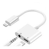 Adaptador Duplo Lightning P2 Fone Carregador Para Ios