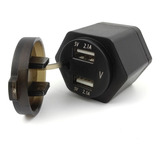 Adaptador Duplo Usb Digital Voltímetro P