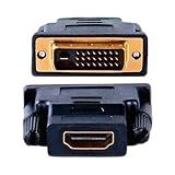 Adaptador Dvi Macho Para Hdmi Femea Preto Adaptador Dvi X HDMI Pc Notebook Monitor 24 1 Pinos