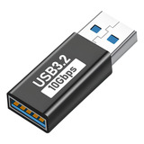 Adaptador Extensor Emenda Macho Femea Usb 3 0 3 1 10gbps Cor V2 Macho Fêmea