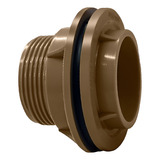 Adaptador Flange 50mm 1 1 2 marrom Para Caixa D Água