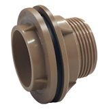 Adaptador Flange 60mm 2 marrom Para Caixa D Água