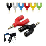 Adaptador Fone Cabo Duplo Entrada P2 Controle Para Ps4 Ps5