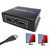 Adaptador Hdmi 1 4 Splitter Duplicador 2x Monitor Full Hd 3D Imagem Xbox Playstation