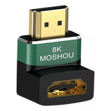 Adaptador Hdmi 2 1 90 Graus Moshou 8k 4k 2k 48gb Tv Painel