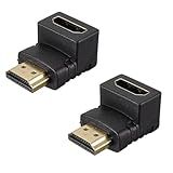 Adaptador Hdmi 90 Graus Em L Kit Com 2 Macho X Fêmea Para Tv Parede Monitor Notebooks Plug Hdmi Emenda Conector Hdtv Audio Video Compativel Com Hdmi Ultra 4K PREMIUM