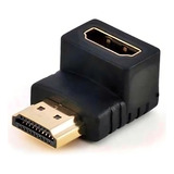 Adaptador Hdmi 90 Graus Em L Macho X Fêmea 1 4 P Tv Parede