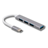 Adaptador Hub Tipo C 4 Em 1 Usb 3 0 Usb C 5 Gbps Type C Shinka