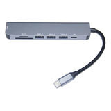 Adaptador Hub Usb Tipo C 3 0 Regua Dock Macbook Dell iPad Pc