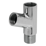 Adaptador Junção Y Ducha Higiênica Filtro 1 2 Metal Cromado