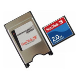 Adaptador Leitor Compact Flash Pcmcia Cf 2gb Sandisk